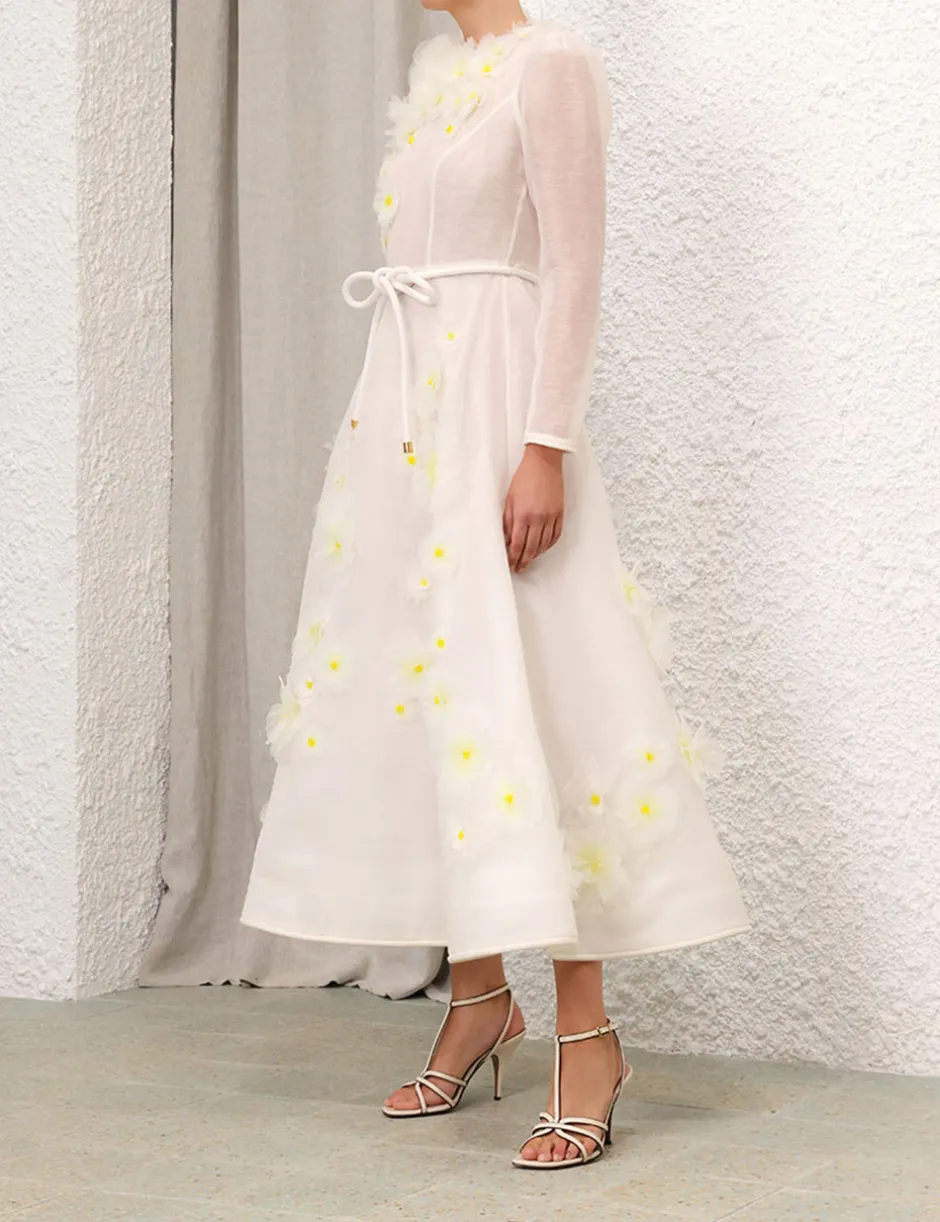New ZIMMERMANN Matchmaker Daisy Midi Dress