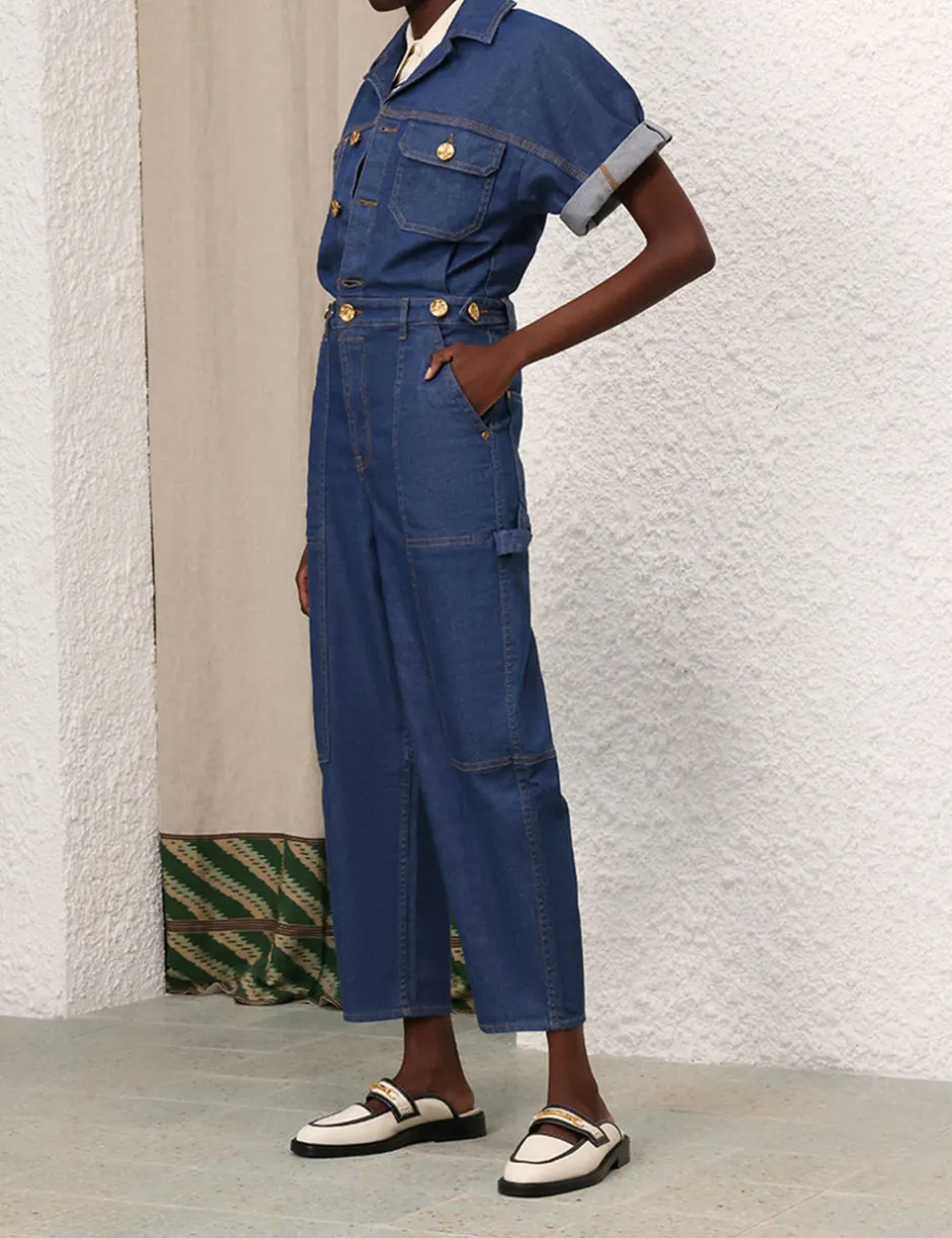ZIMMERMANN Matchmaker Denim Boiler Suit