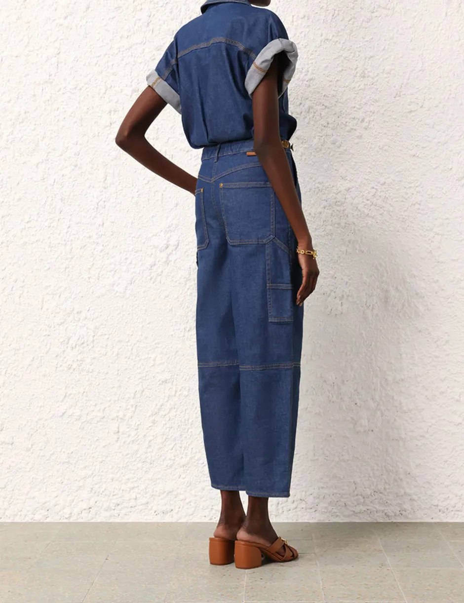 ZIMMERMANN Matchmaker Denim Boiler Suit