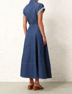 Best ZIMMERMANN Matchmaker Denim Flare Skirt