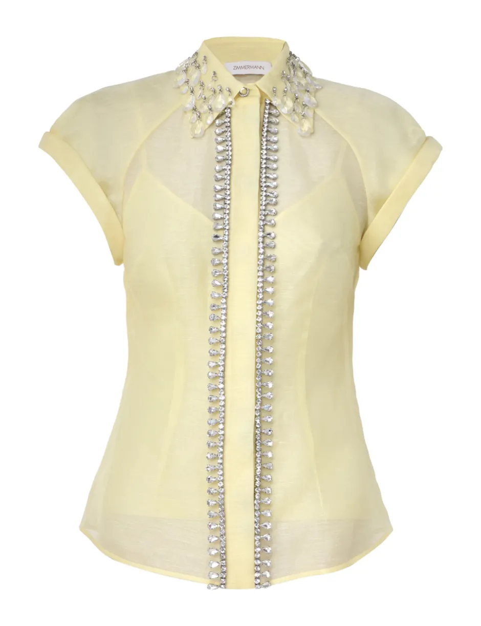 Clearance ZIMMERMANN Matchmaker Diamante Blouse