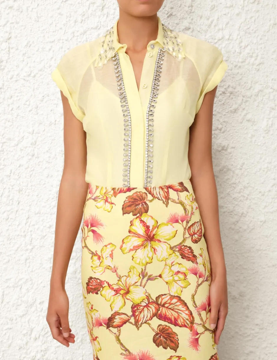 Clearance ZIMMERMANN Matchmaker Diamante Blouse