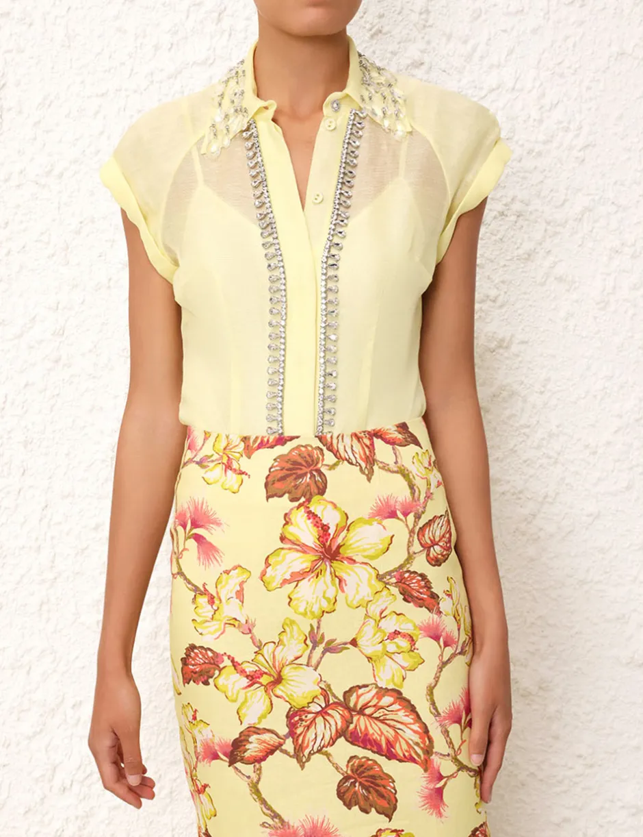 Clearance ZIMMERMANN Matchmaker Diamante Skirt