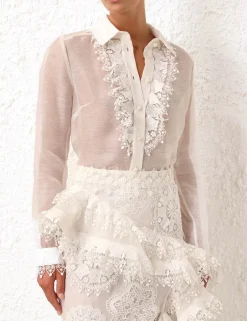 Online ZIMMERMANN Matchmaker Doily Shirt