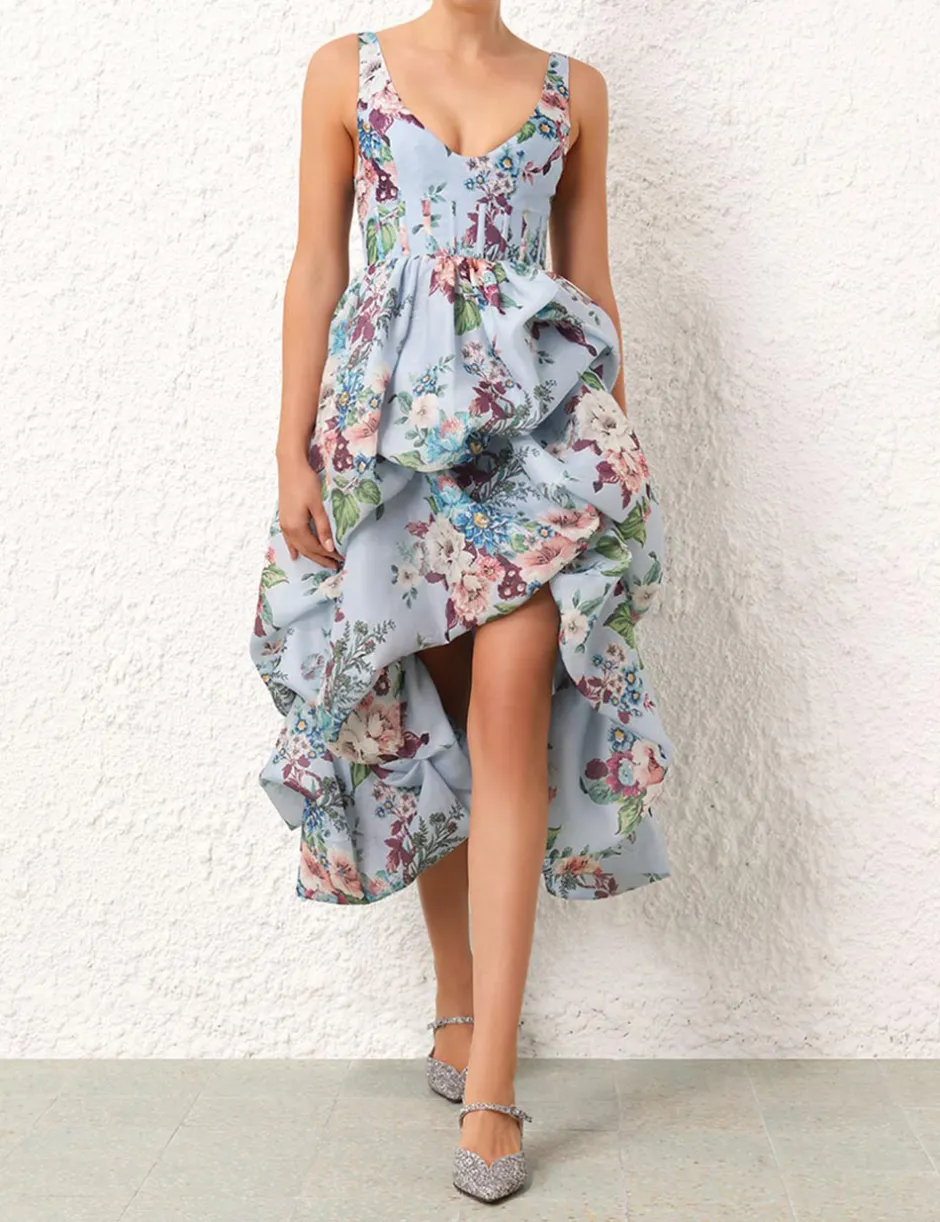 Clearance ZIMMERMANN Matchmaker Drape Midi Dress
