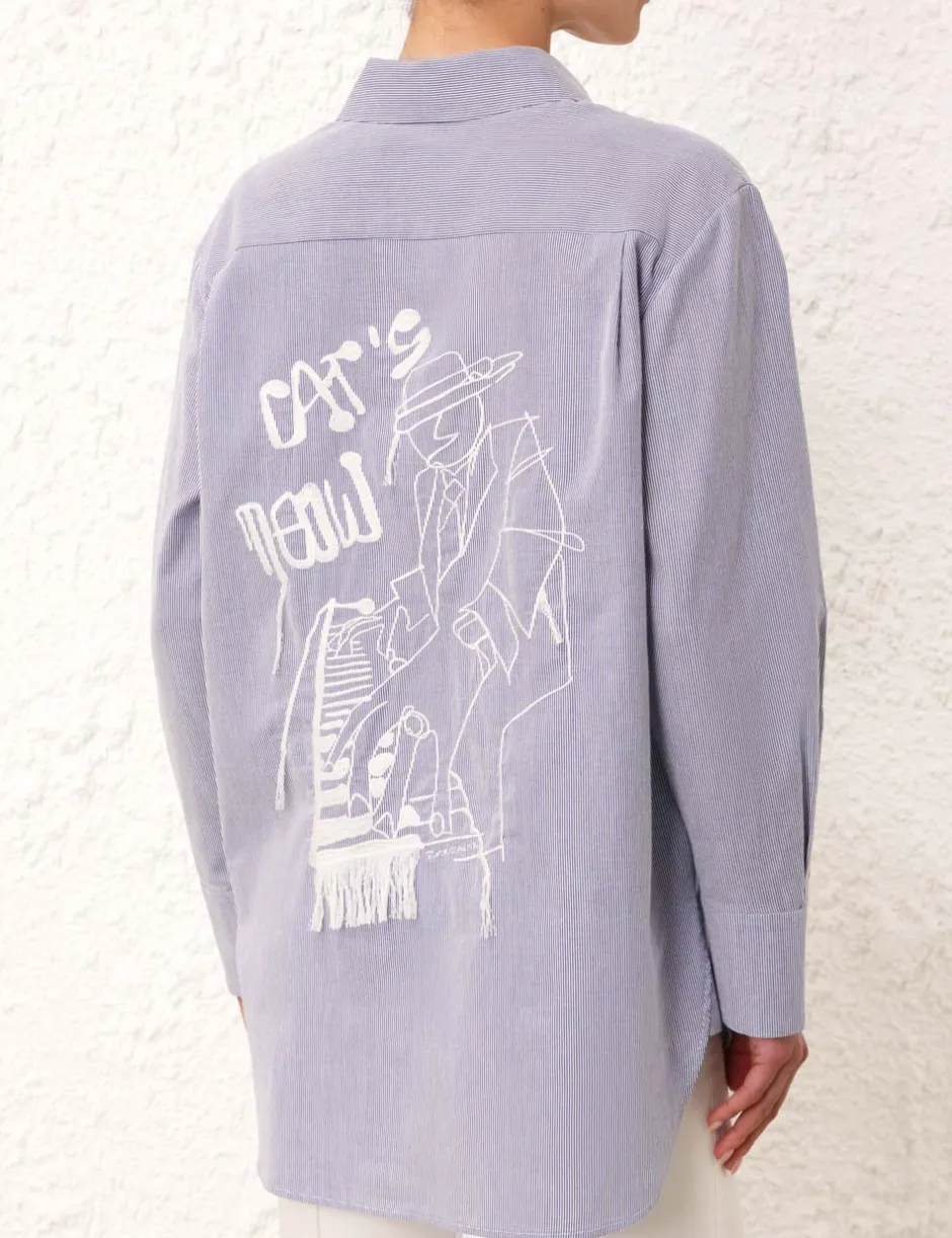 ZIMMERMANN Matchmaker Embroidered Shirt