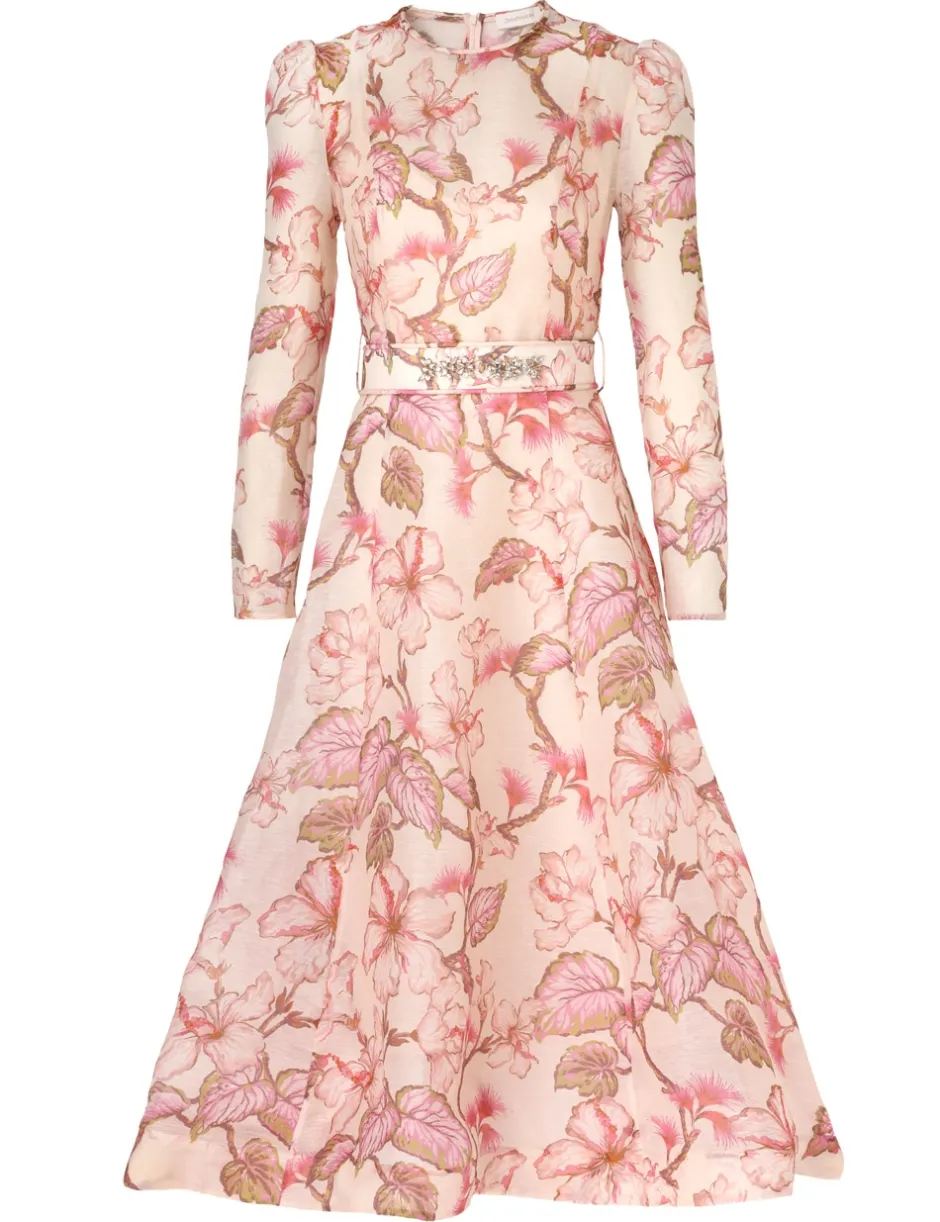 Online ZIMMERMANN Matchmaker Floral Midi Dress