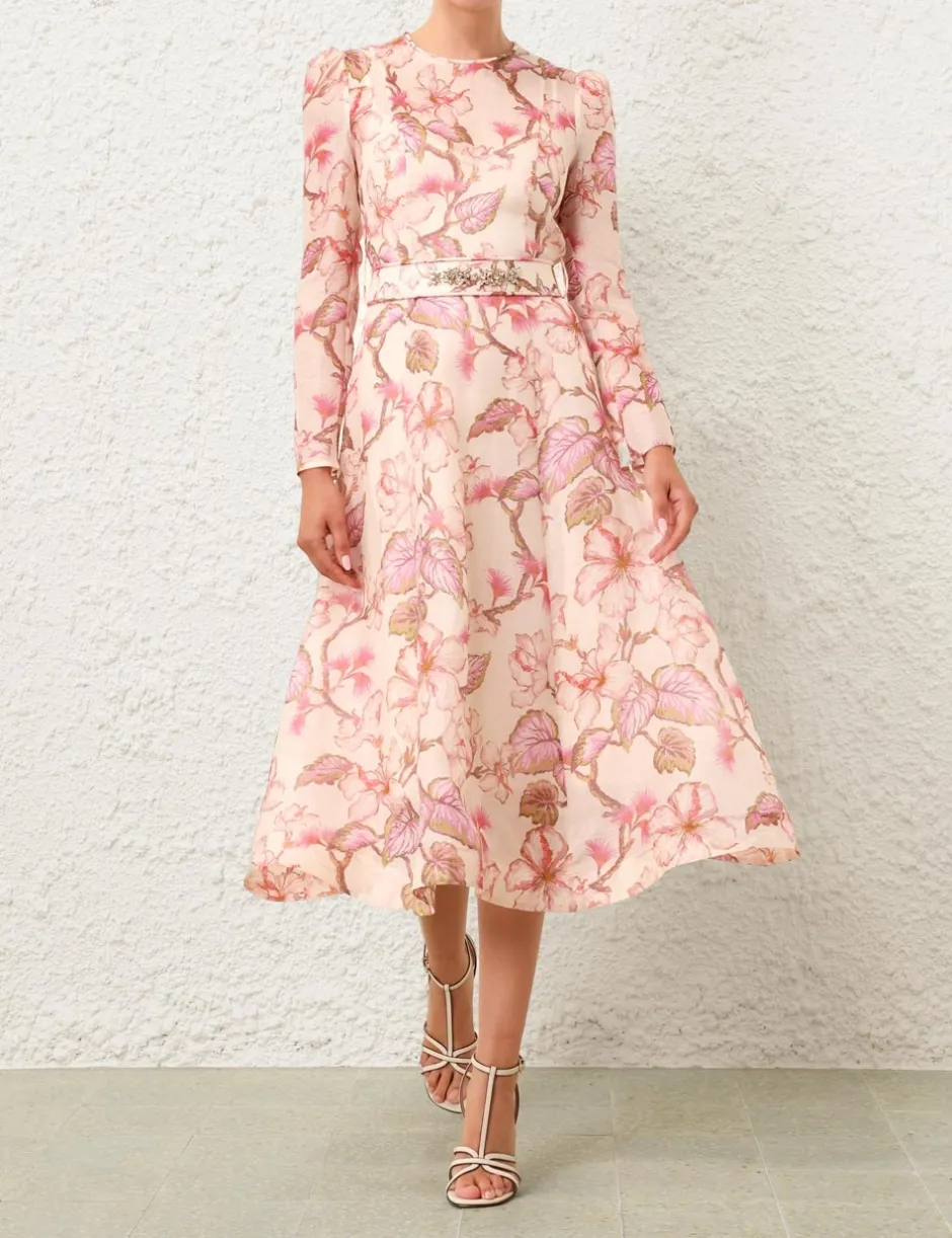 Online ZIMMERMANN Matchmaker Floral Midi Dress
