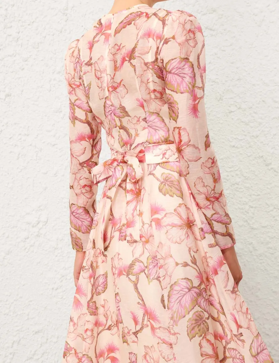 Online ZIMMERMANN Matchmaker Floral Midi Dress