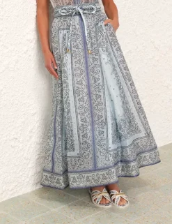 ZIMMERMANN Matchmaker Gathered Midi Skirt