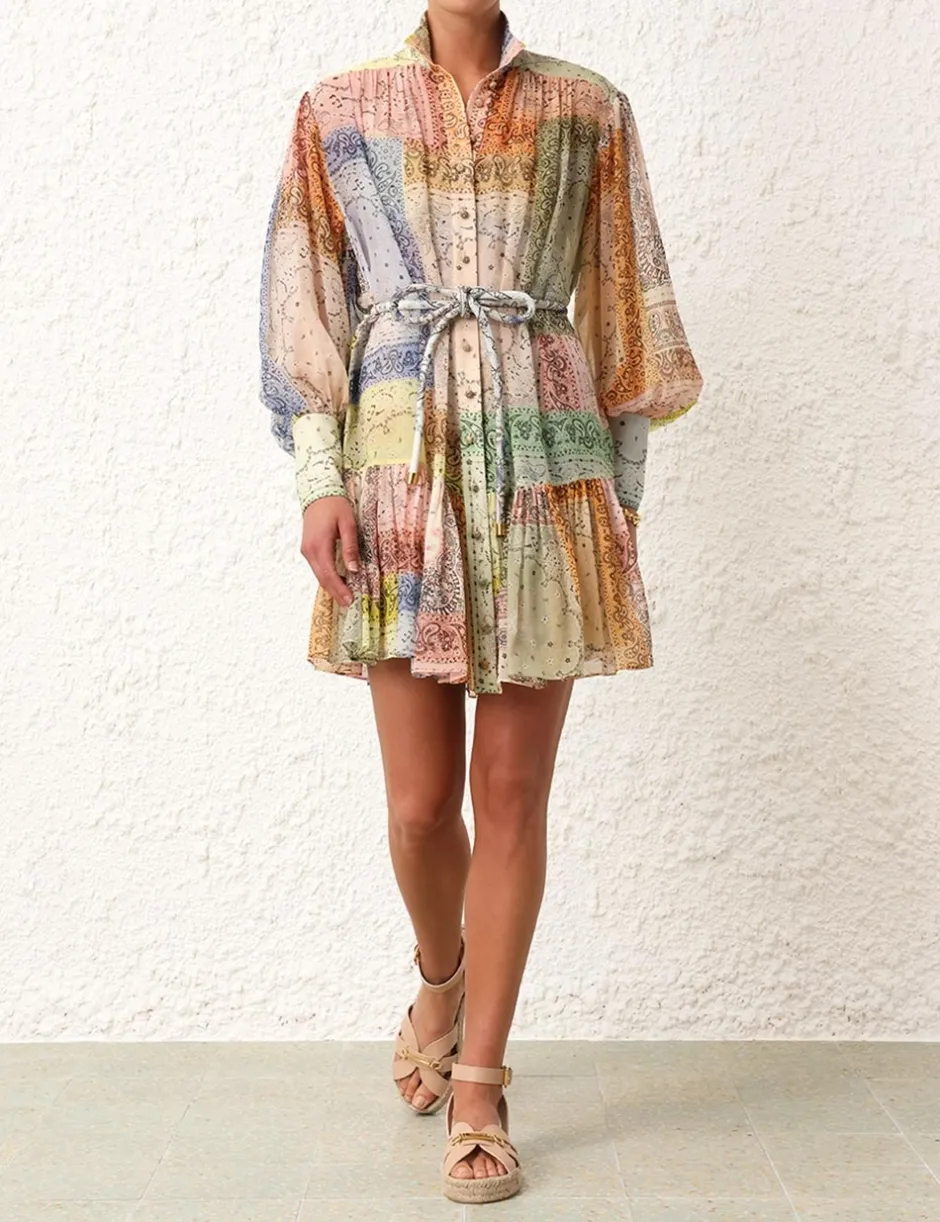 Outlet ZIMMERMANN Matchmaker Lantern Mini Dress