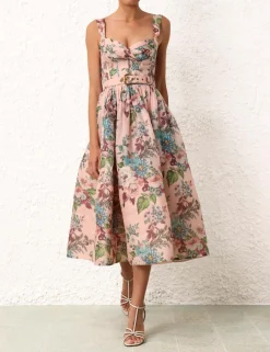 Online ZIMMERMANN Matchmaker Midi Dress