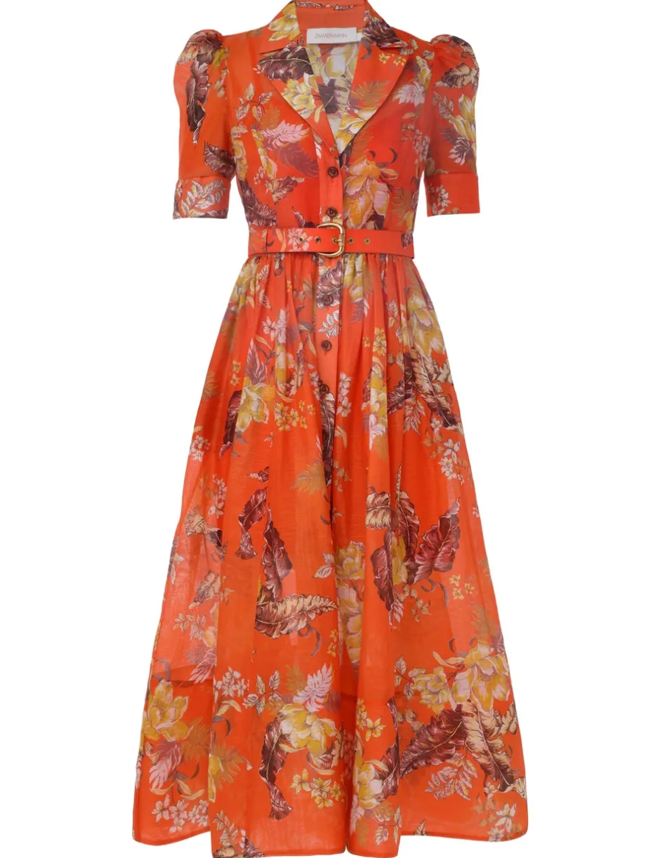 Discount ZIMMERMANN Matchmaker Midi Shirt Dress