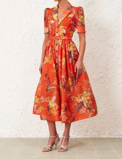 Discount ZIMMERMANN Matchmaker Midi Shirt Dress