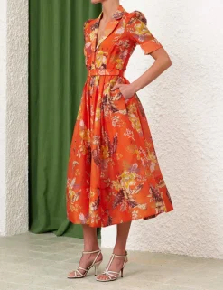 Discount ZIMMERMANN Matchmaker Midi Shirt Dress
