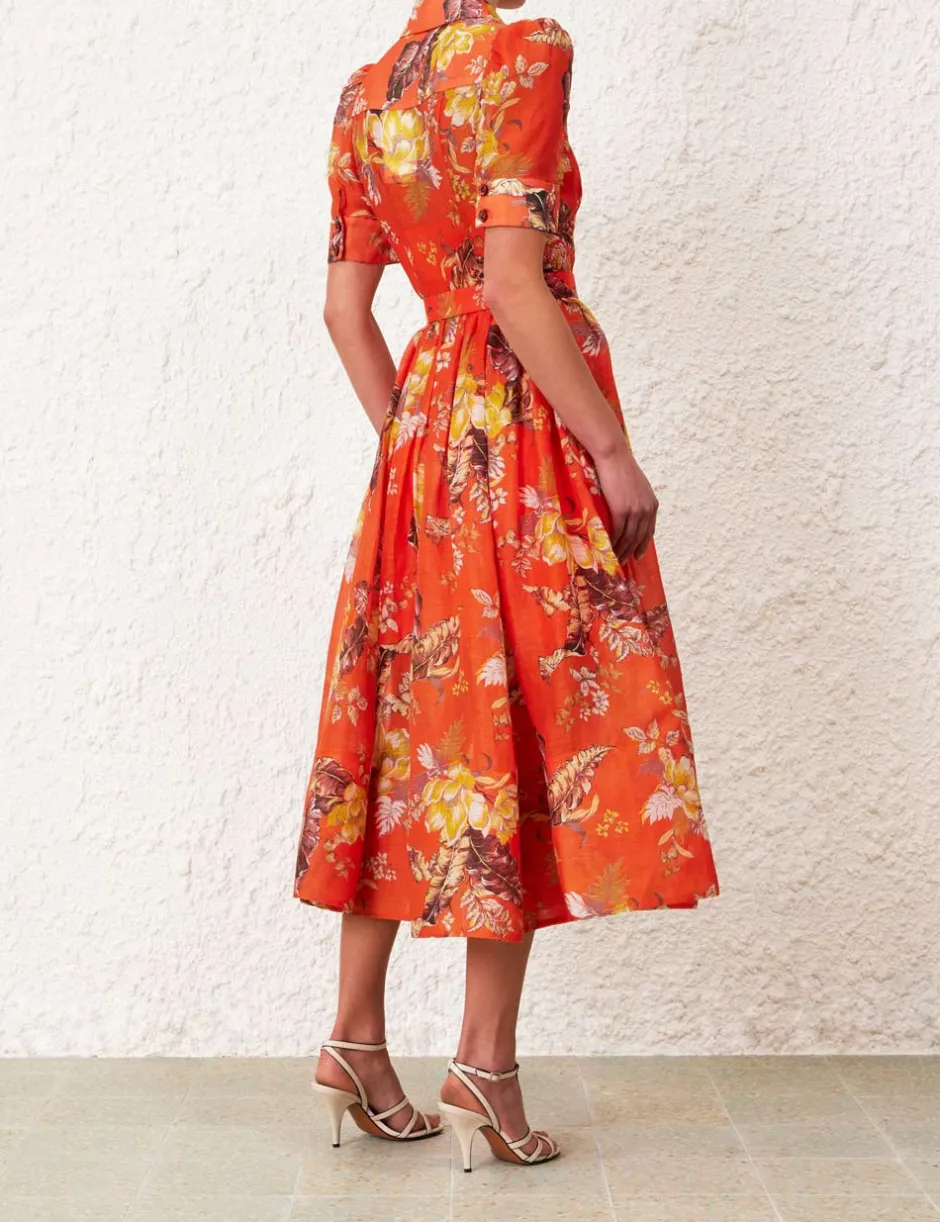 Discount ZIMMERMANN Matchmaker Midi Shirt Dress