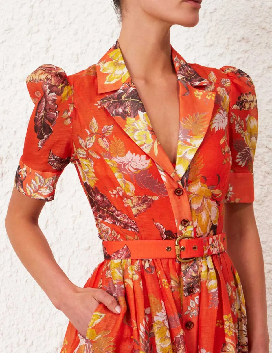 Discount ZIMMERMANN Matchmaker Midi Shirt Dress