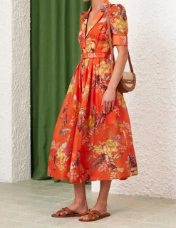 Discount ZIMMERMANN Matchmaker Midi Shirt Dress