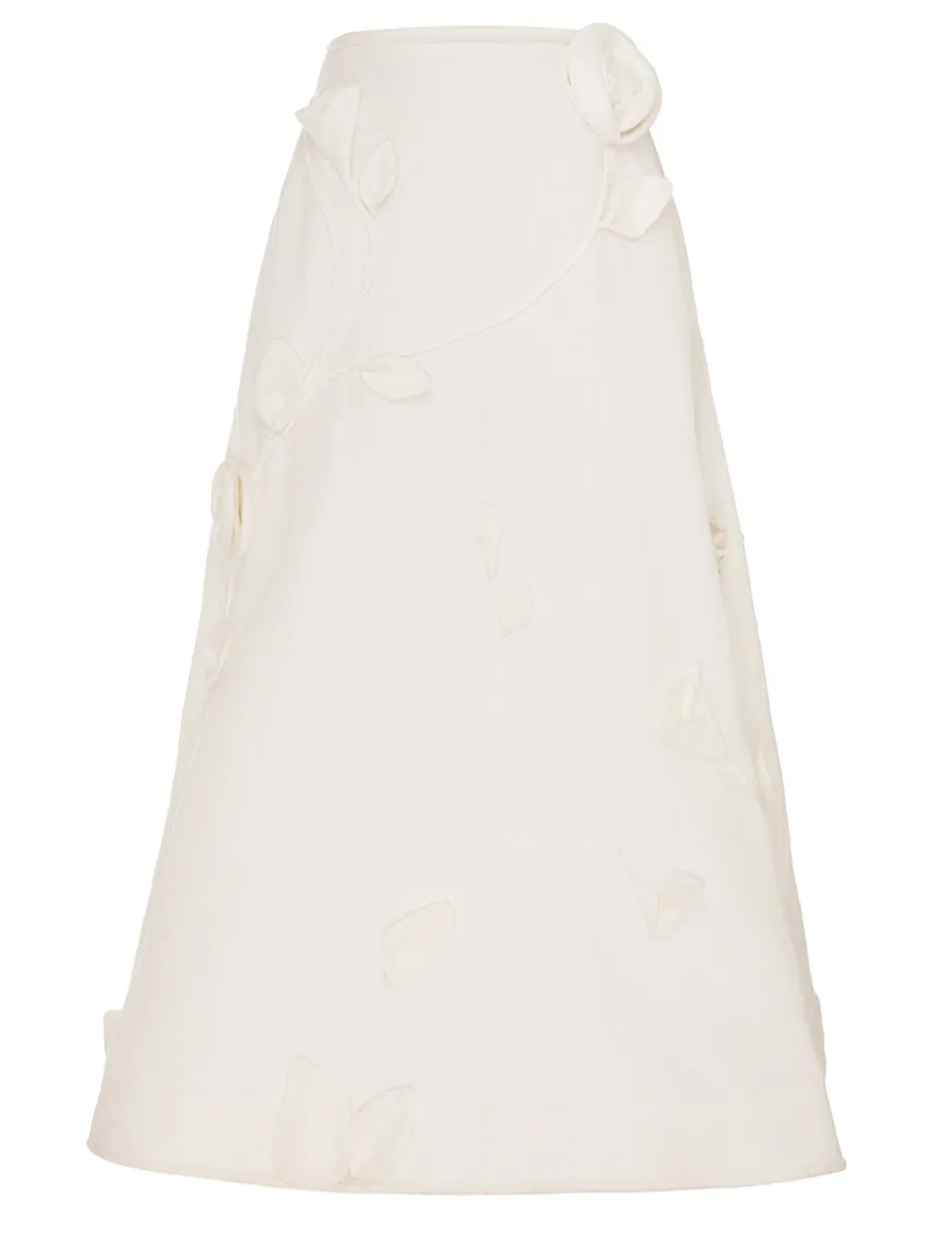 New ZIMMERMANN Matchmaker Rose Flare Skirt