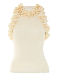 Best ZIMMERMANN Matchmaker Ruffle Neck Top