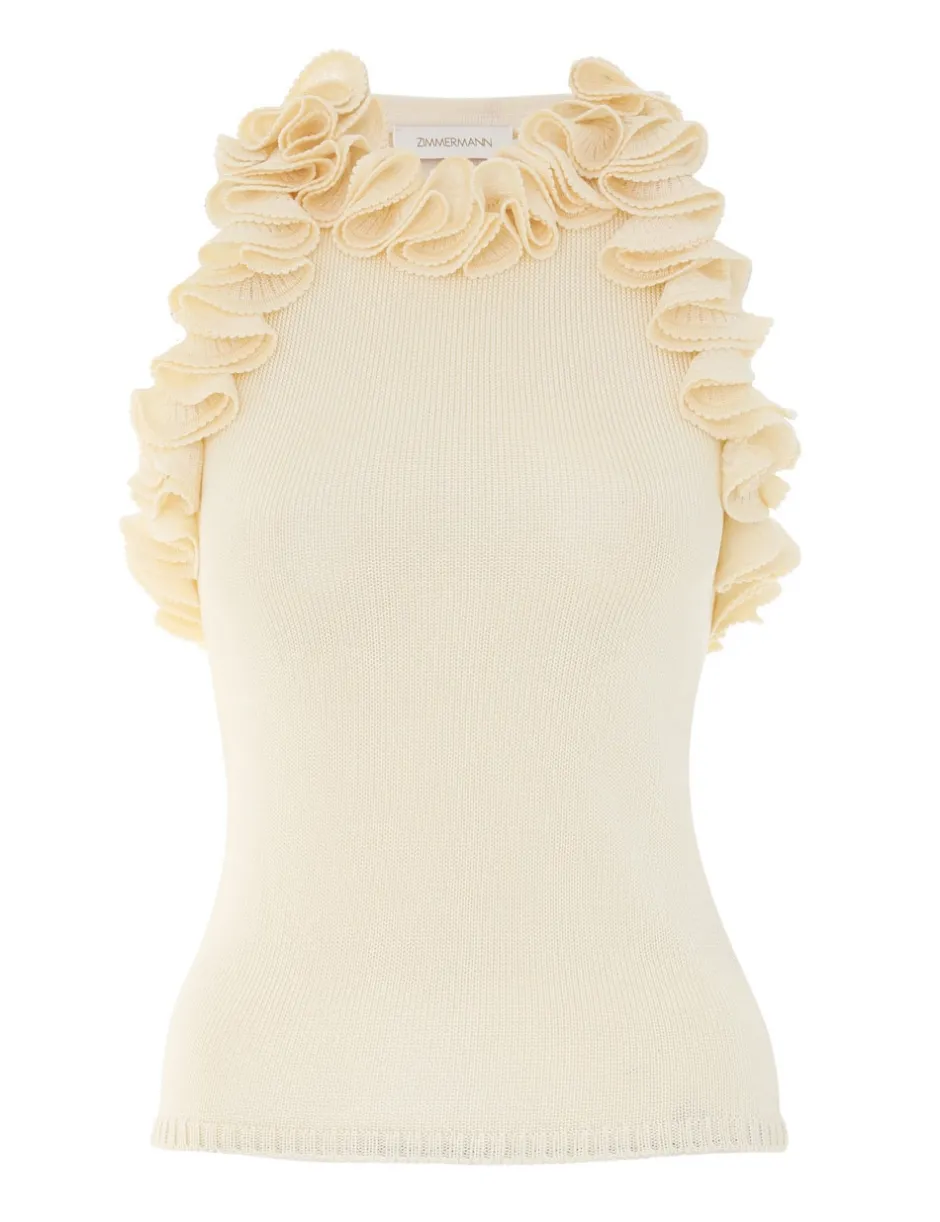 Discount ZIMMERMANN Matchmaker Ruffle Neck Top