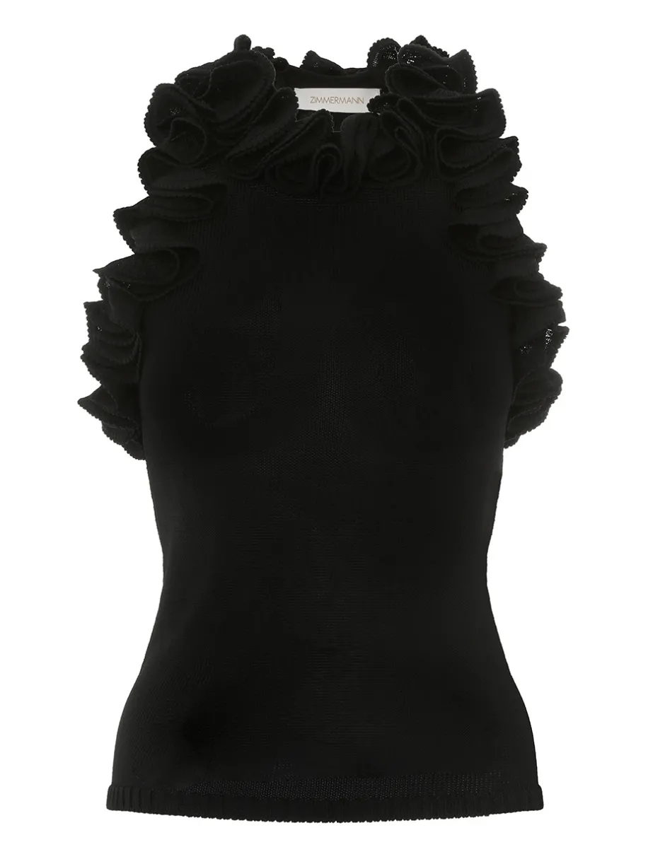 Outlet ZIMMERMANN Matchmaker Ruffle Neck Top
