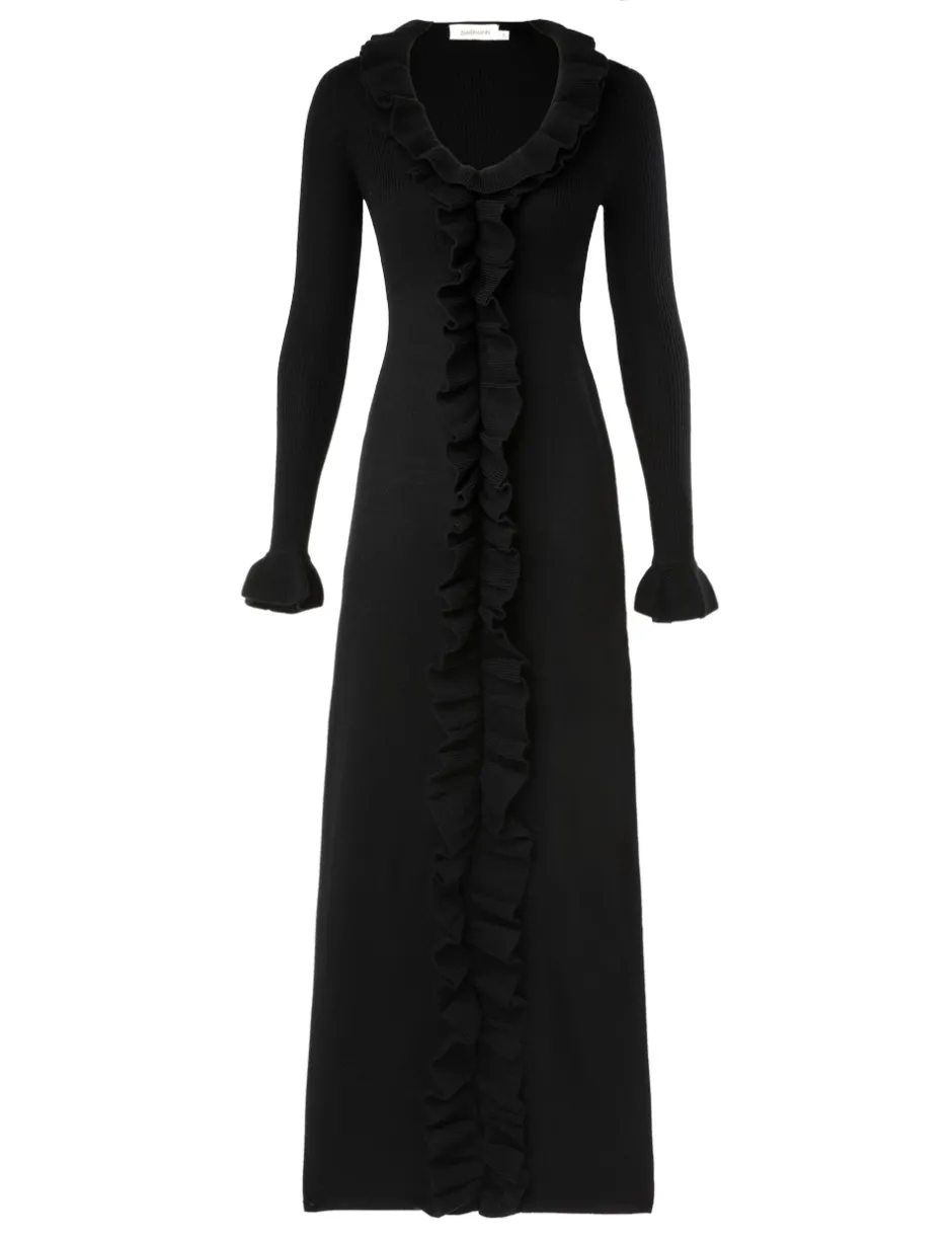 New ZIMMERMANN Matchmaker V-Neck Ruffle Dress