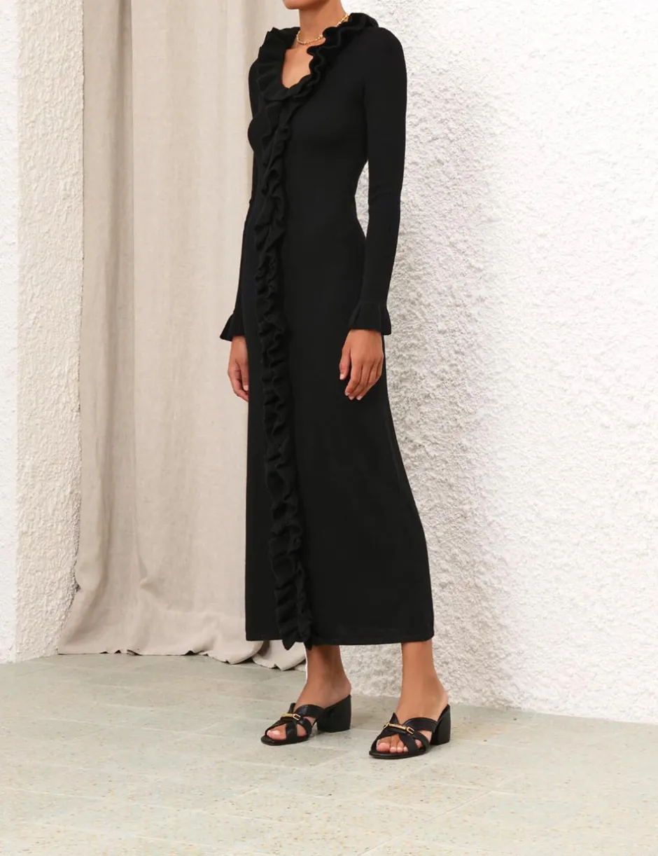 New ZIMMERMANN Matchmaker V-Neck Ruffle Dress