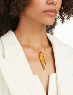 New ZIMMERMANN Paint Stroke Locket Necklace
