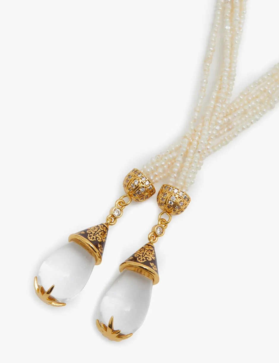 Clearance ZIMMERMANN Pearl Rope Lariat Necklace
