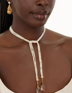 Outlet ZIMMERMANN Pearl Rope Lariat Necklace