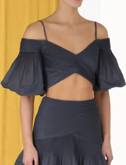 New ZIMMERMANN Pleated Bodice
