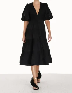 Best ZIMMERMANN Pleated Midi Dress