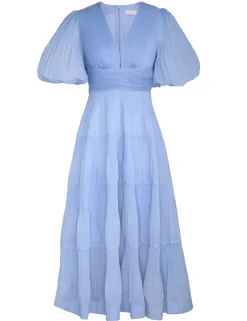 Clearance ZIMMERMANN Pleated Midi Dress