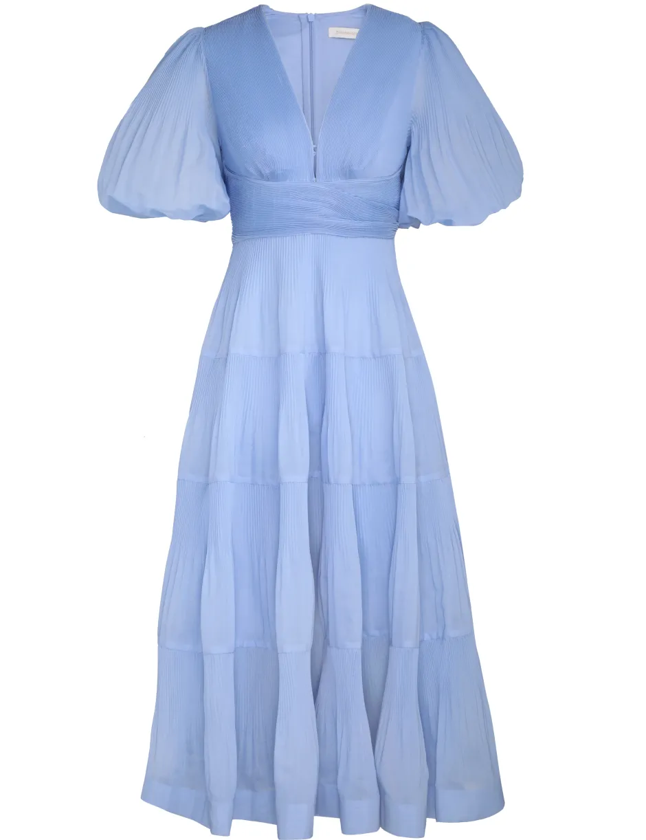Clearance ZIMMERMANN Pleated Midi Dress