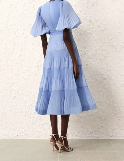 Clearance ZIMMERMANN Pleated Midi Dress
