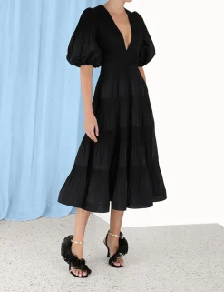 Online ZIMMERMANN Pleated Midi Dress