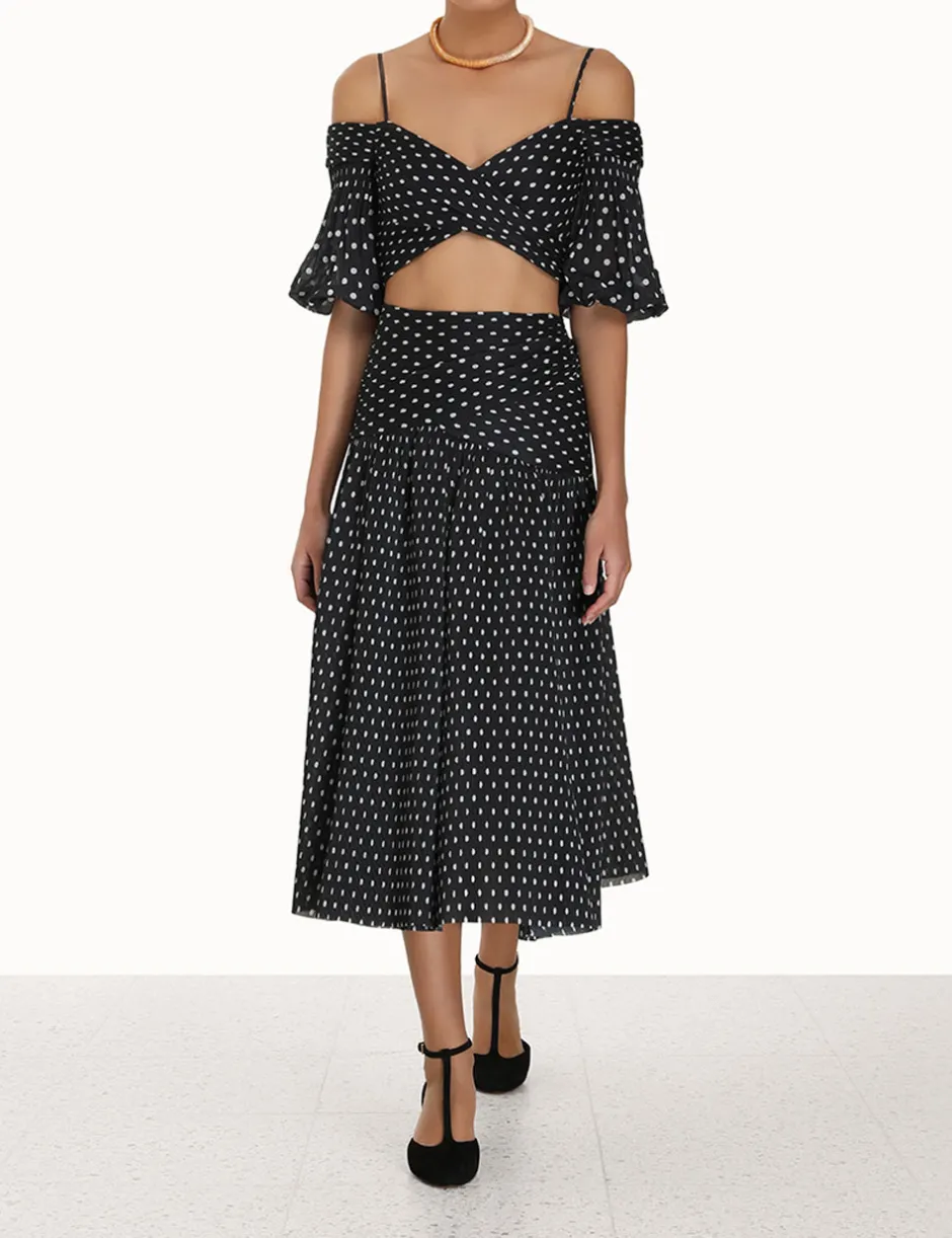 ZIMMERMANN Pleated Midi Skirt