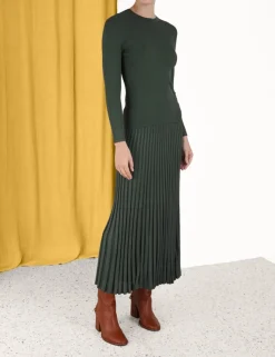 ZIMMERMANN Pleated Midi Skirt