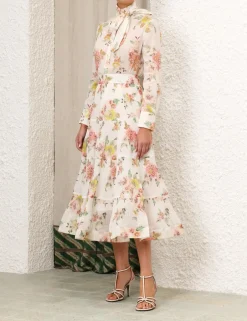 ZIMMERMANN Pleated Midi Skirt