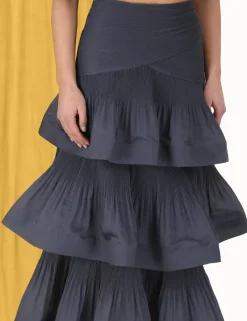 New ZIMMERMANN Pleated Tiered Skirt