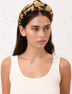 New ZIMMERMANN Printed Linen Headband