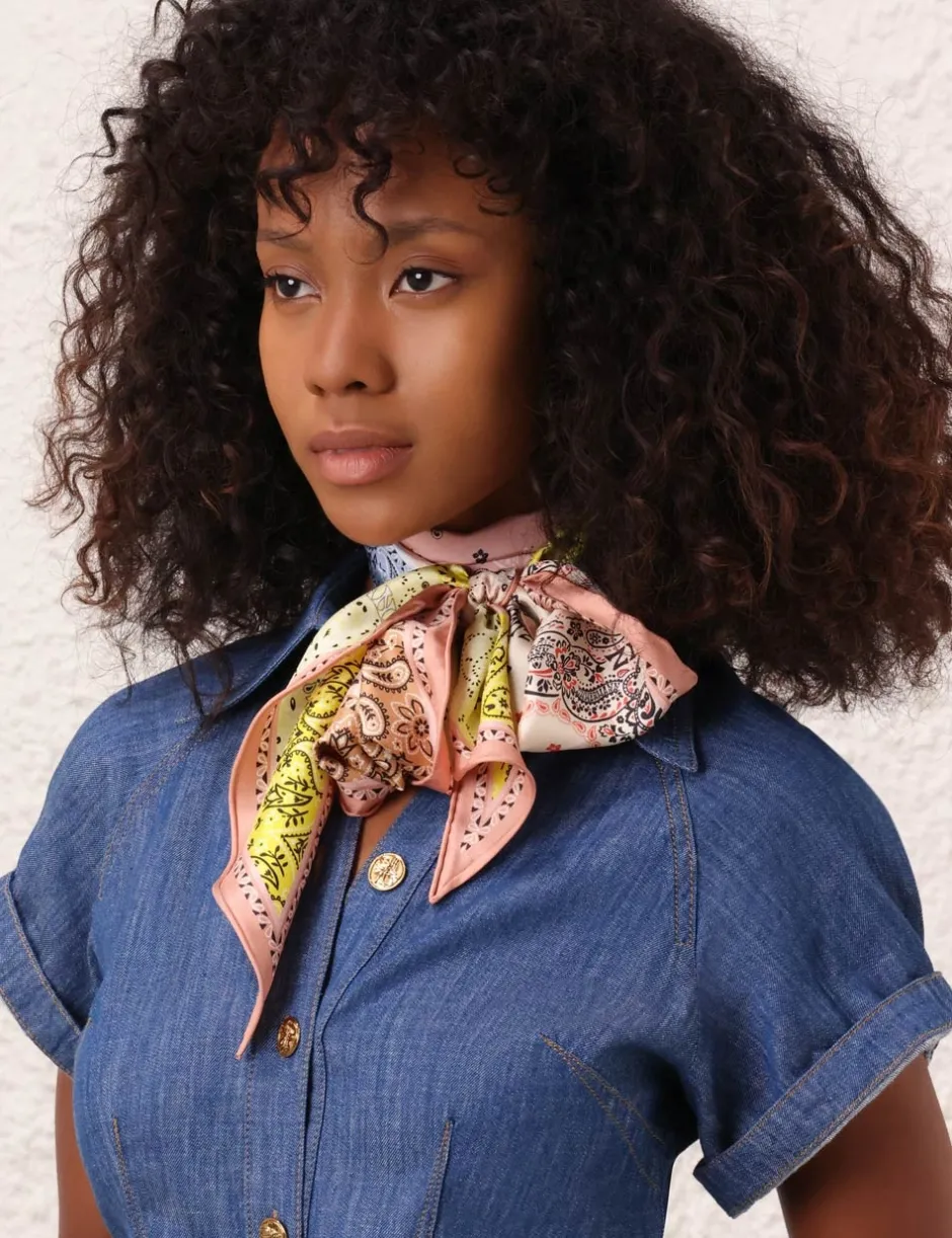 Online ZIMMERMANN Printed Silk Neck Scarf