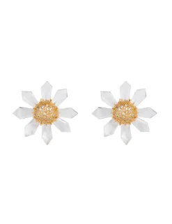 New ZIMMERMANN Quartz Sunflower Earrings