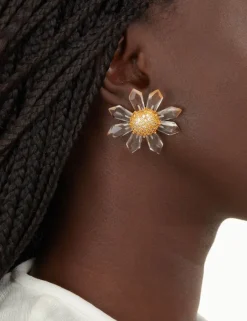 New ZIMMERMANN Quartz Sunflower Earrings