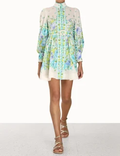 Best ZIMMERMANN Raie Buttoned Mini Dress