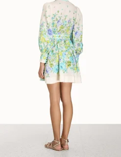 Best ZIMMERMANN Raie Buttoned Mini Dress