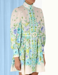 Best ZIMMERMANN Raie Buttoned Mini Dress