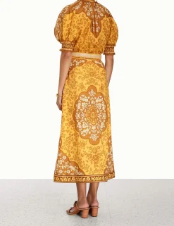 New ZIMMERMANN Raie Column Skirt