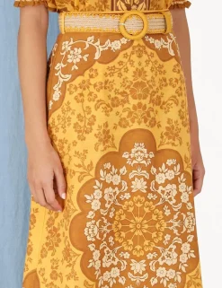 New ZIMMERMANN Raie Column Skirt